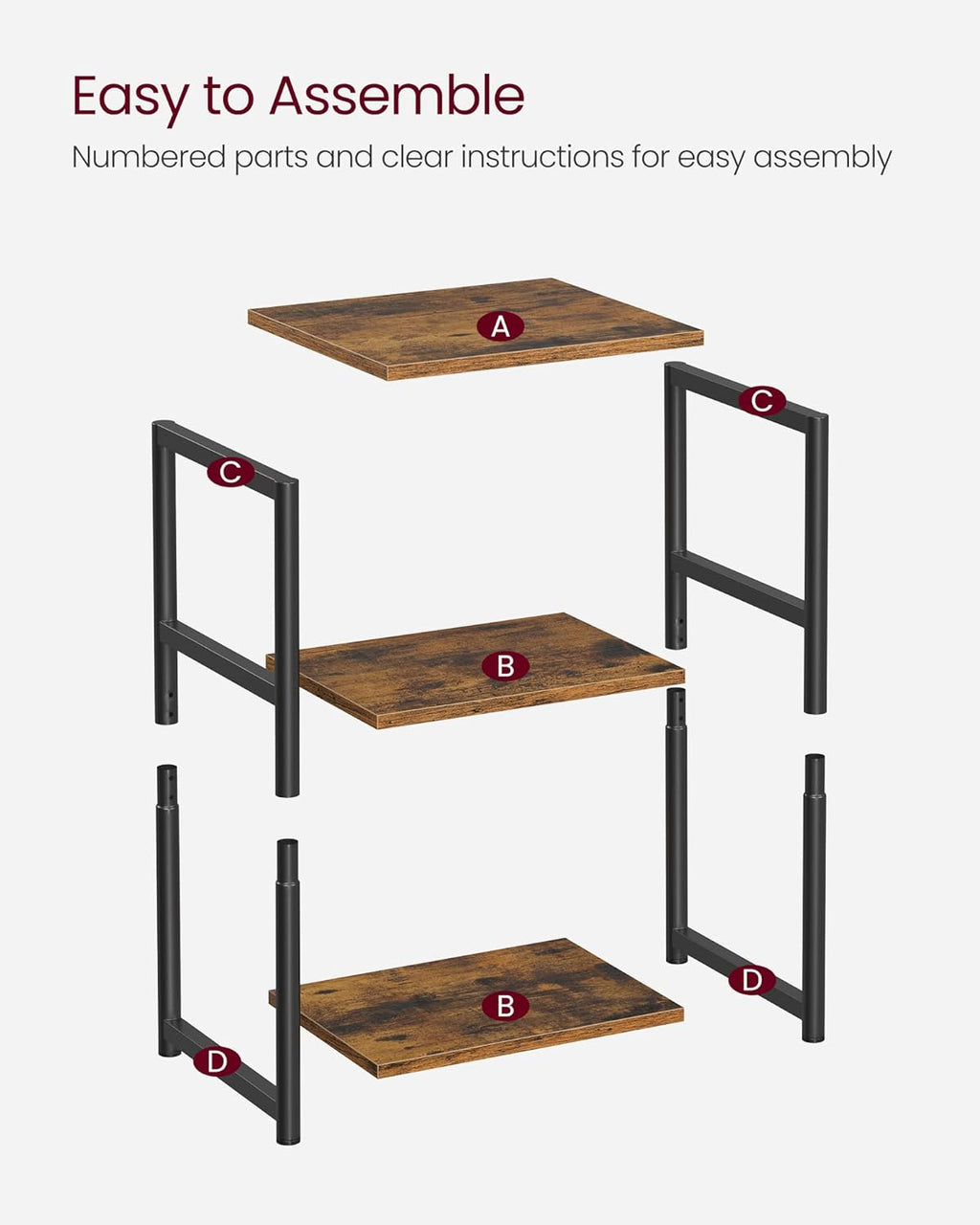 VASAGLE Side Table