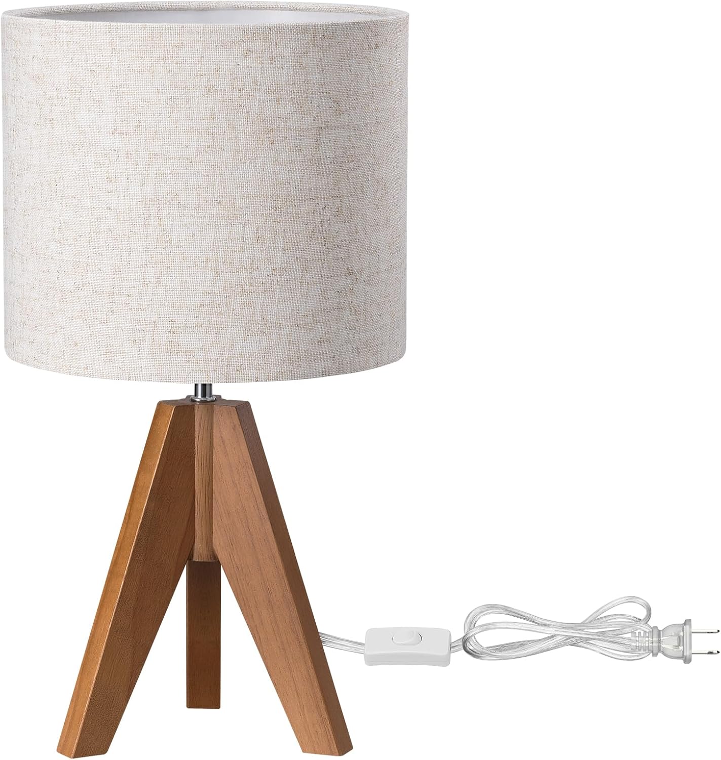 Tripod Table Lamp, Small Cute Bedside Lamp, 14.2 Inch, E26 Base
