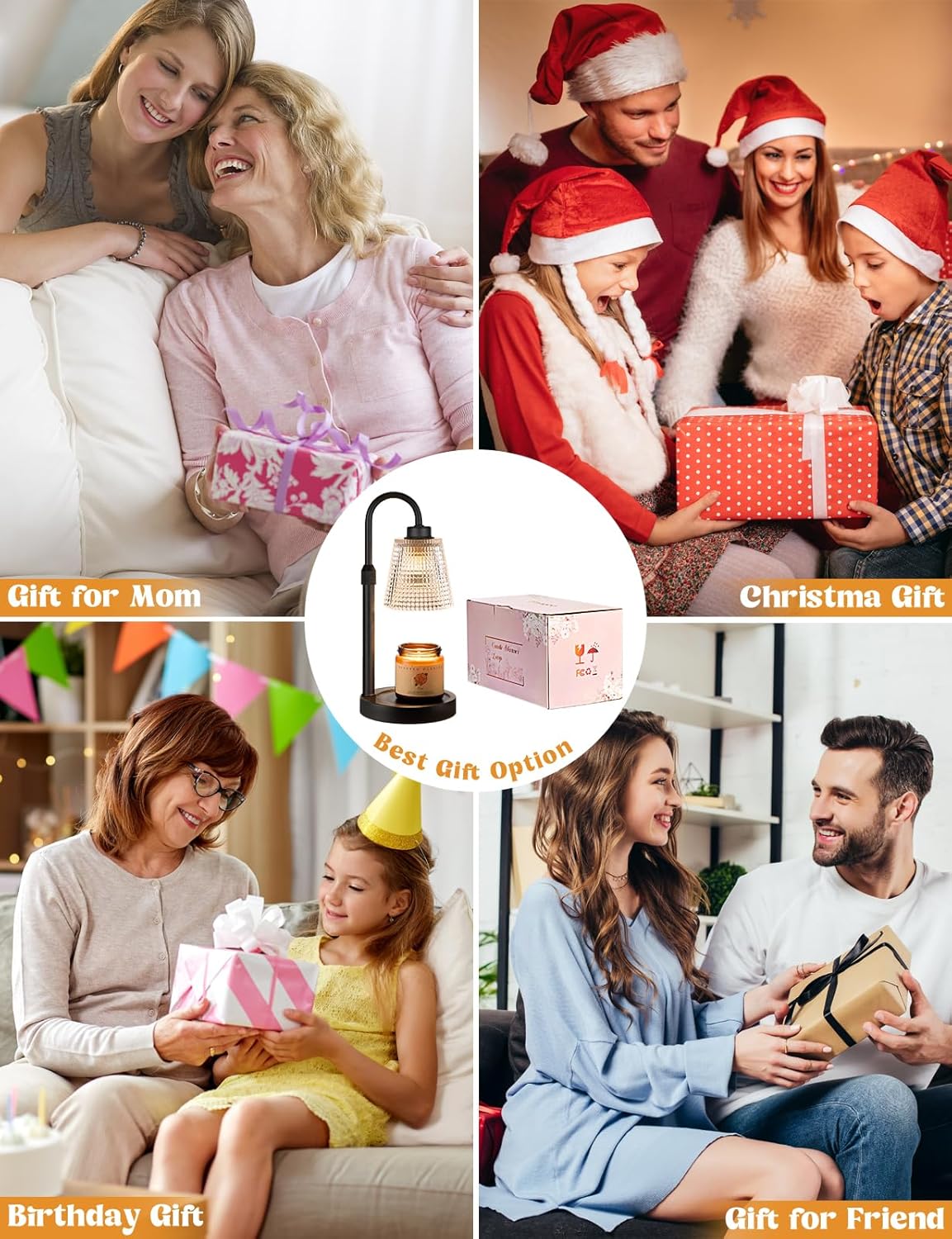 Candle Warmer Lamp with Timer Home Decor Birthday Gifts for Women
