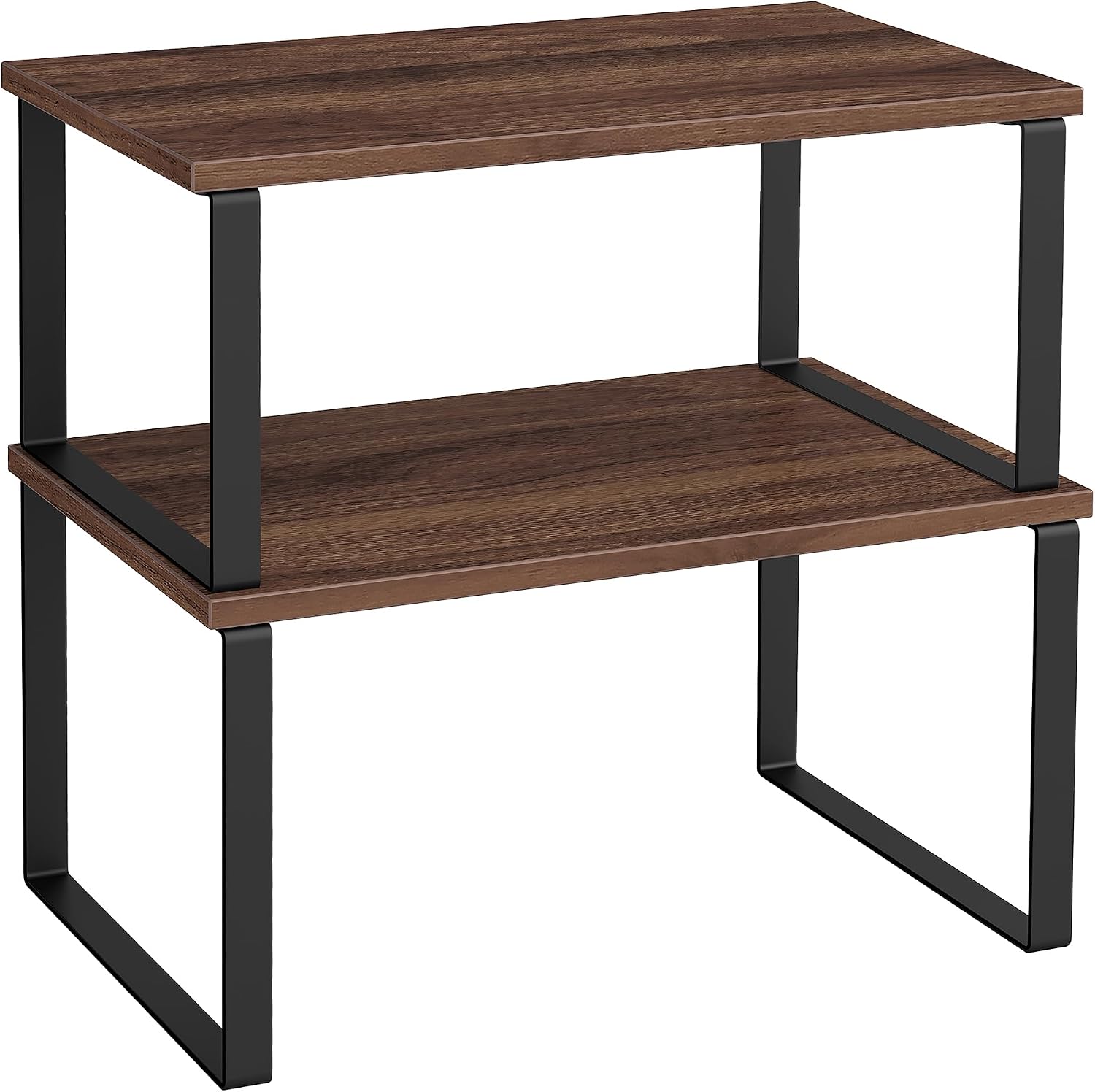 SONGMICS Cabinet Organizer Shelf, Set of 2 Spice Rack, Kitchen Storage